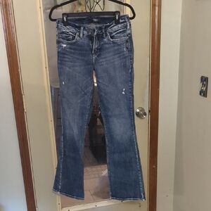 Silver Jeans Blue Flare Wide Leg Denim